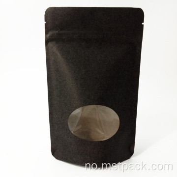 Stand Up Pouch Kraft Paper Bag med glidelås